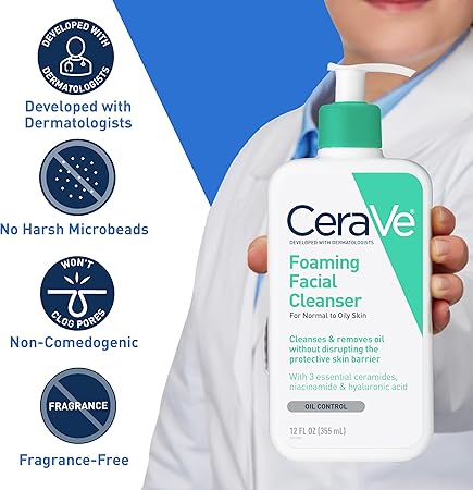 Foaming Facial Cleanser|CeraVe Foaming Facial Cleanser, 562 ml (Pack of