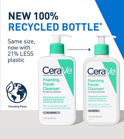 Foaming Facial Cleanser|CeraVe Foaming Facial Cleanser, 562 ml (Pack of